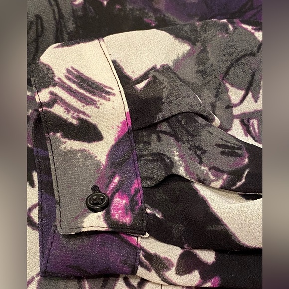 Loft women’s floral blouse size M - Picture 8 of 8